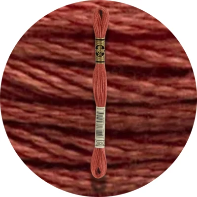 DMC Mouliné Spécial 25 Broderigarn, Ensfarvet, Røde/Gule/Orange nuancer